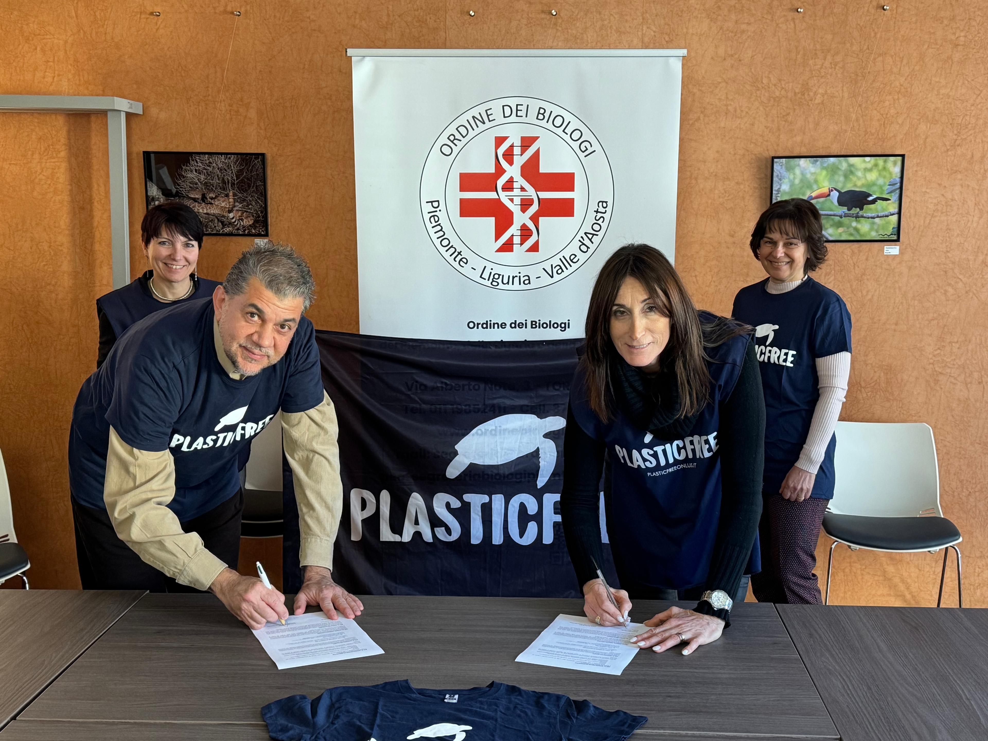 Patto di Collaborazione tra l'Ordine dei Biologi e Plastic Free Onlus