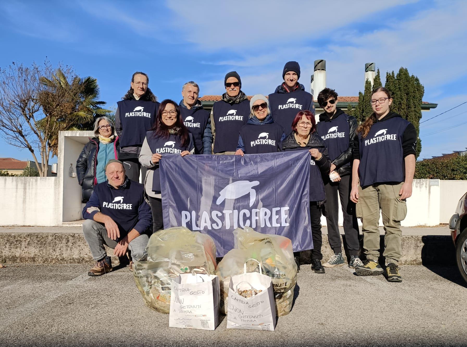 Mozziconi e rifiuti: l’ultima raccolta dell’anno a Cittadella (PD) con Plastic Free